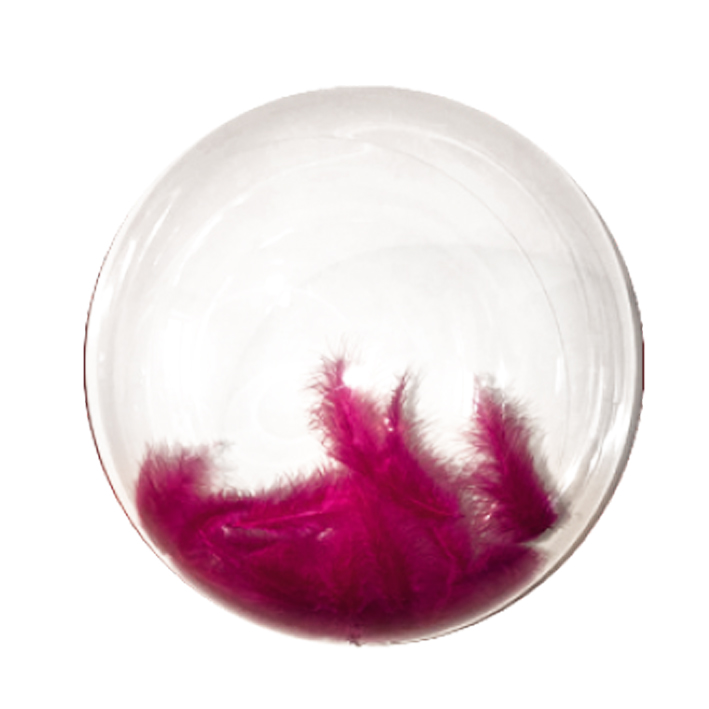 בלון בובו שקוף  "18* 5 יח הבלון מגיע שקוף ללא תכולה