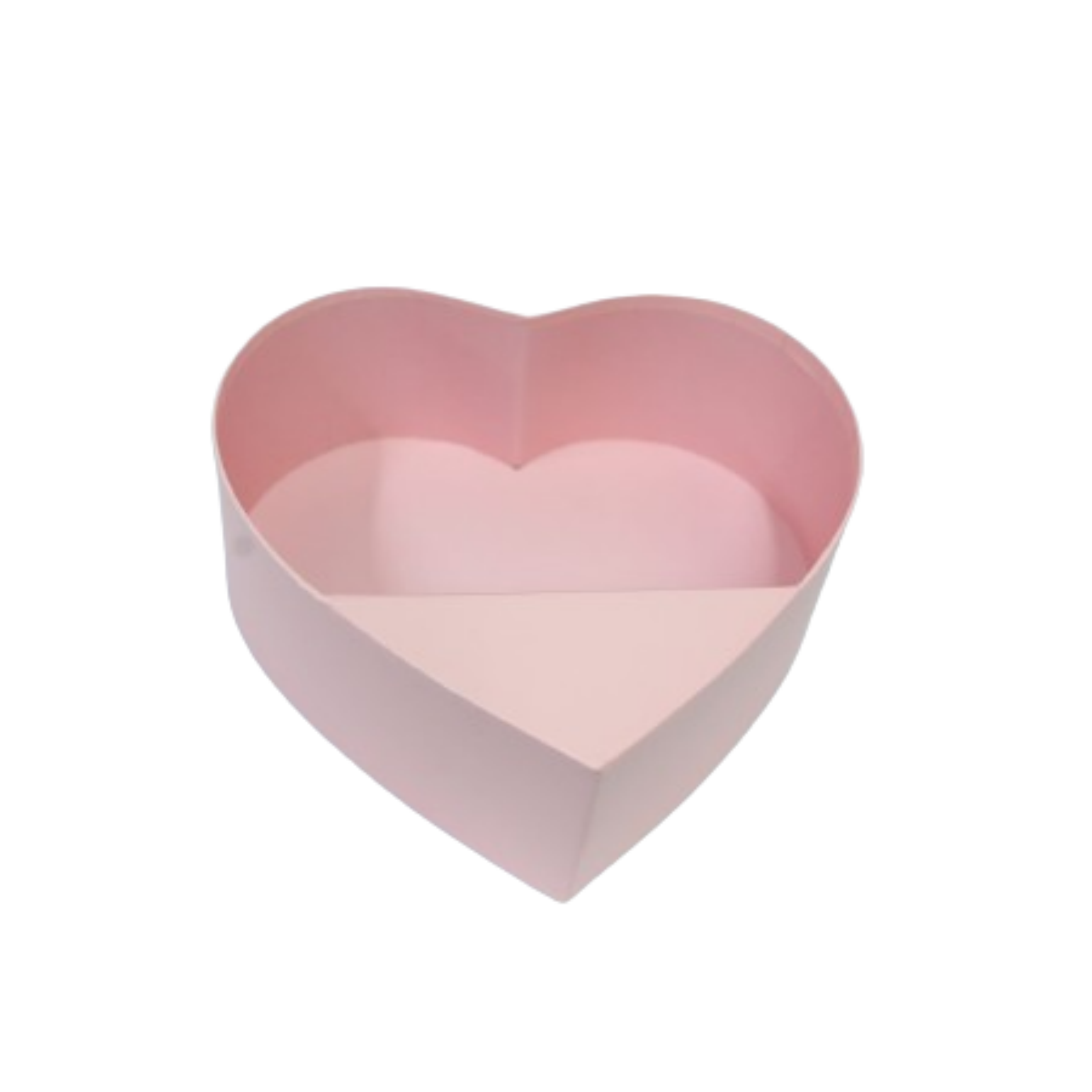 קופסה לב חצי פתוחה בצבע וורוד