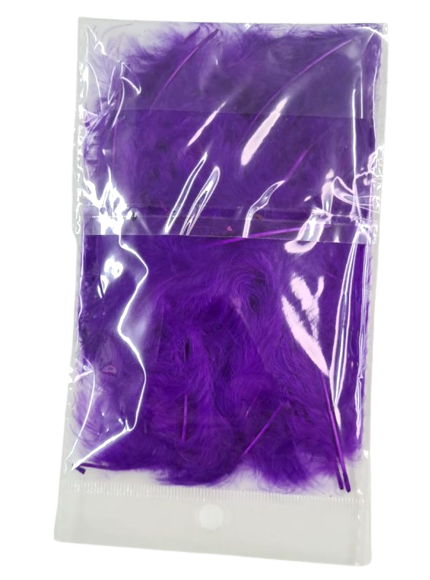 מארז נוצות לבלונים בצבע סגול