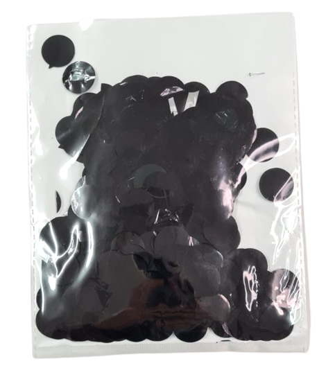 קונפטי פתיתים גדול צבע שחור