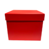 ⁦סט 3 קופסאות מרובעות בצבע אדום⁩ – תמונה ⁦4⁩