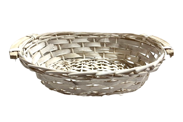 סלסלה מקש לבן גודל XL